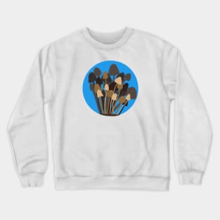 Mushrooms Art Original Design New School Style Crewneck Sweatshirt